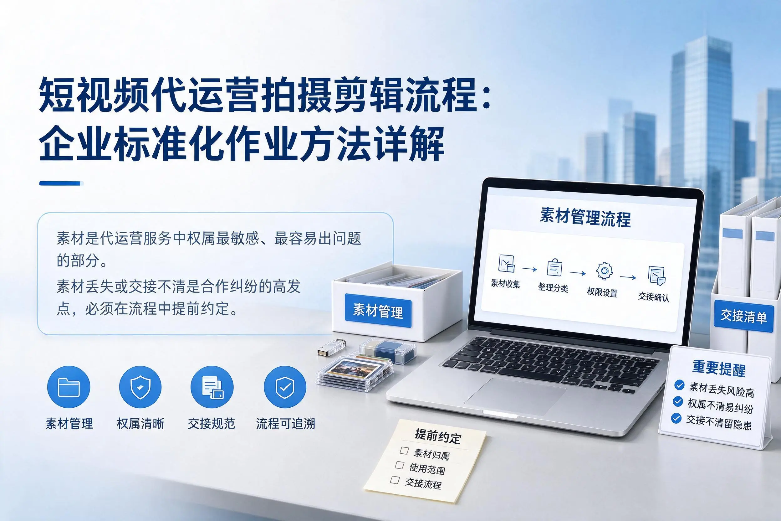 短视频代运营拍摄剪辑流程：烟台企业标准化作业方法详解