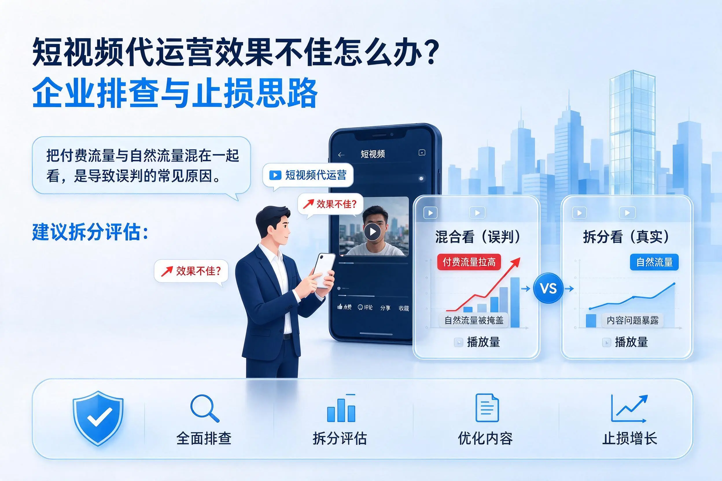短视频代运营效果不佳怎么办？烟台企业排查与止损思路