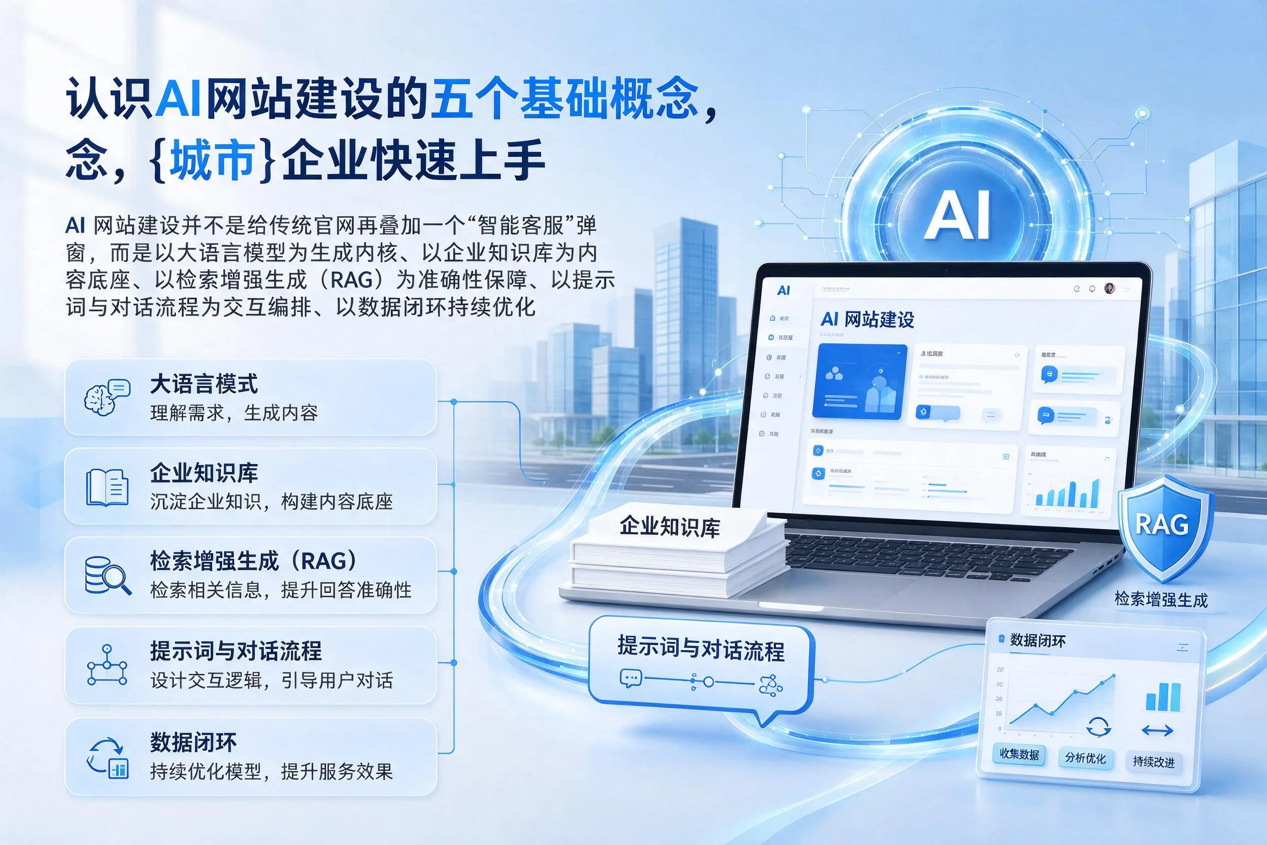 认识AI网站建设的五个基础概念，烟台企业快速上手