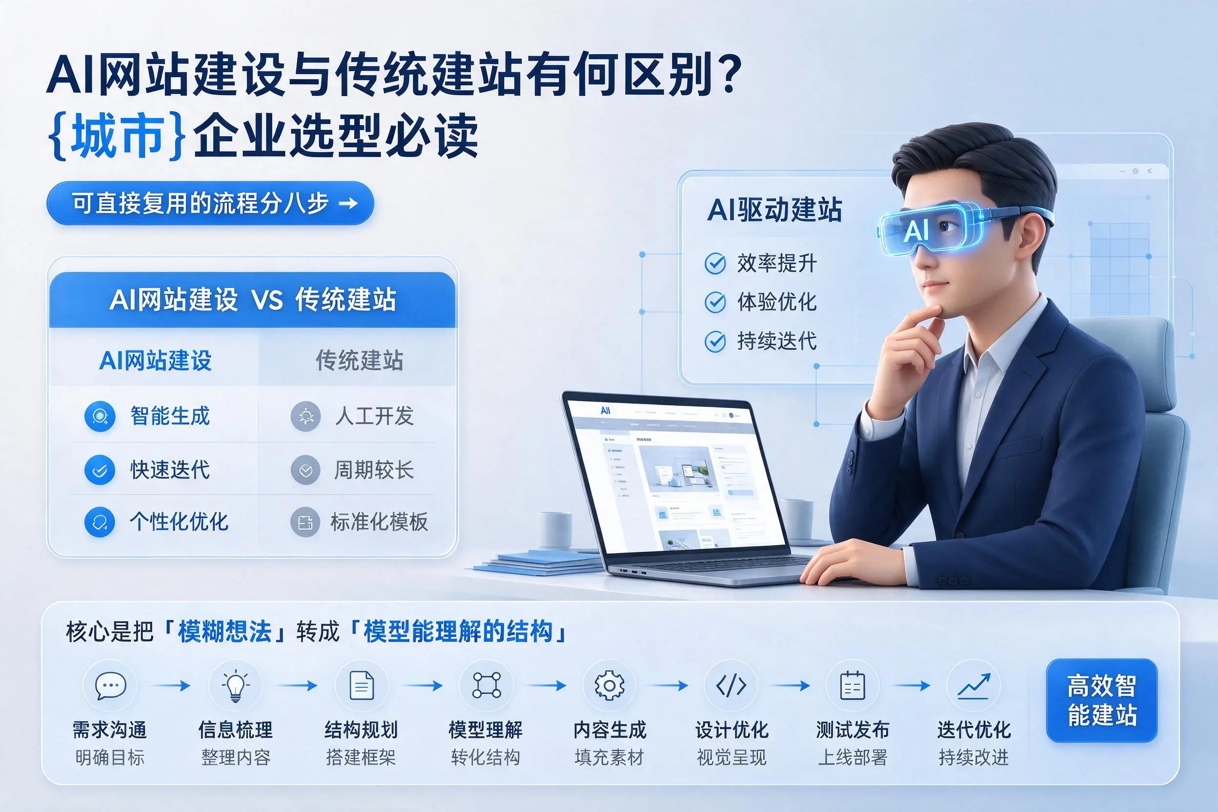 AI网站建设与传统建站有何区别？烟台企业选型必读