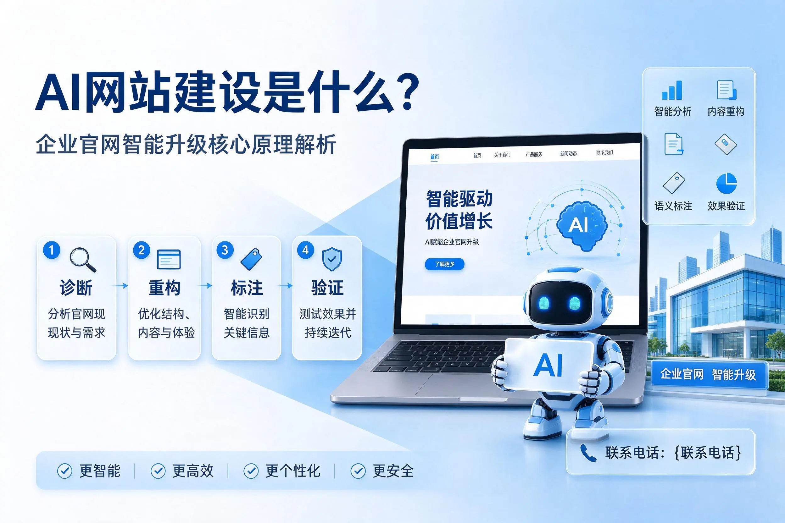 AI网站建设是什么？烟台企业官网智能升级核心原理解析