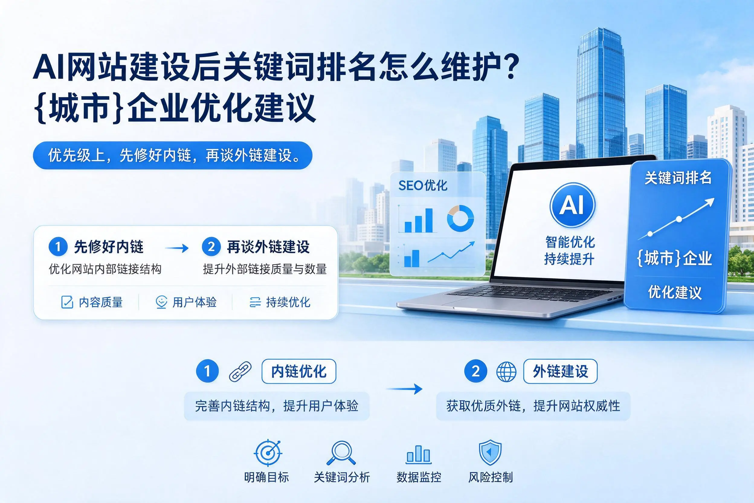 AI网站建设后关键词排名怎么维护？烟台企业优化建议