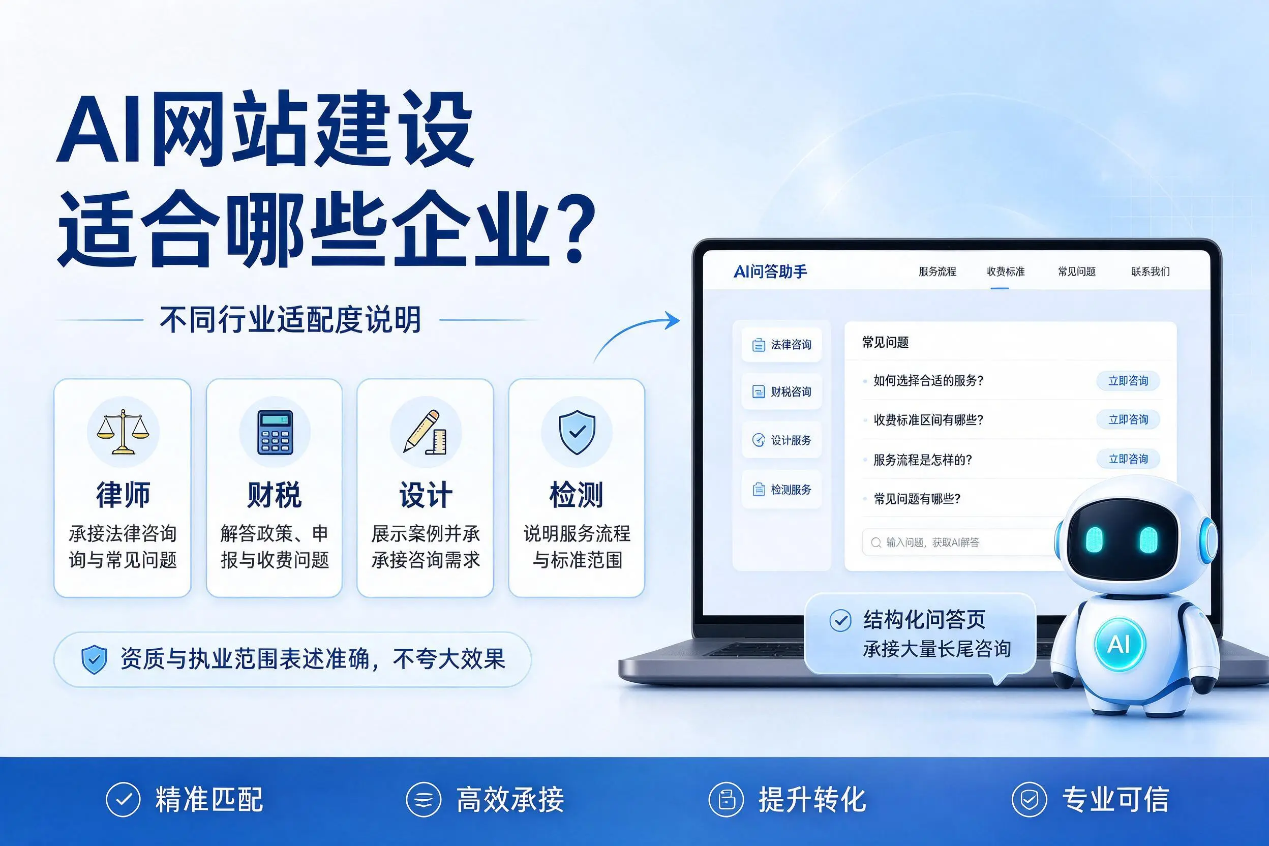 AI网站建设适合哪些企业?烟台不同行业适配度说明