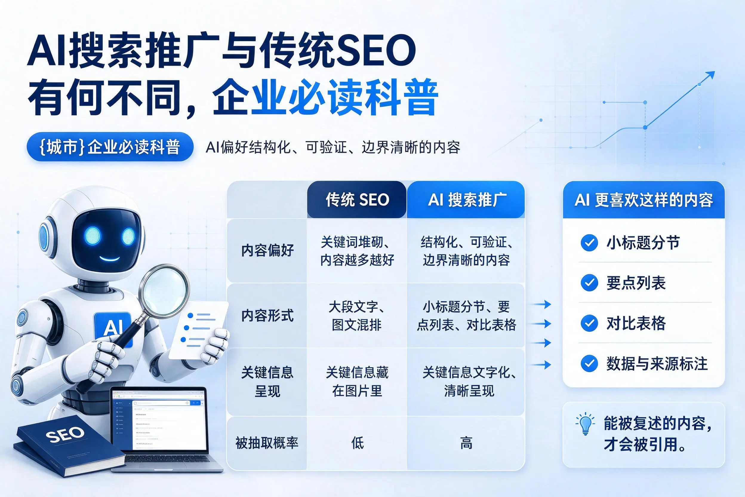 AI搜索推广与传统SEO有何不同，烟台企业必读科普